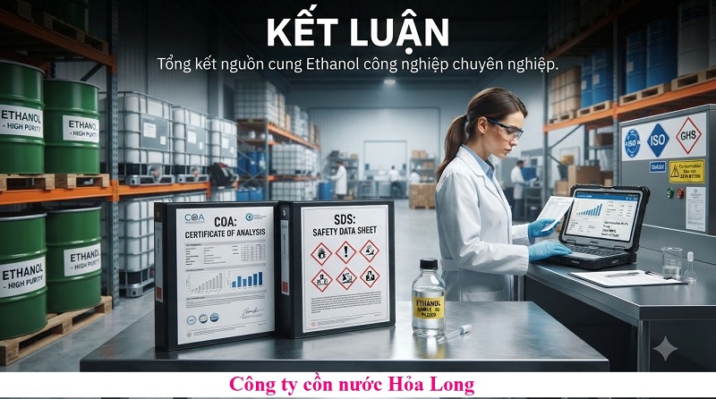 Cồn Ethanol Đạt COA, MSDS – Giải Pháp Nguyên Liệu Minh Bạch Cho Doanh Nghiệp